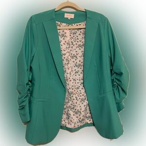 Skies are Blue collarless blazer
